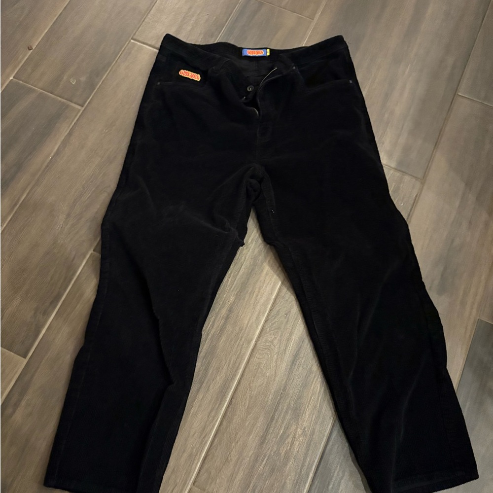 Empyre Men’s Black Corduroy, Skate Streetwear, Baggy Fit – Size 38